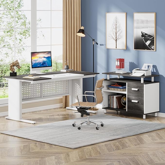 Tribesigns 63 Inch Executive Desk - Image 3