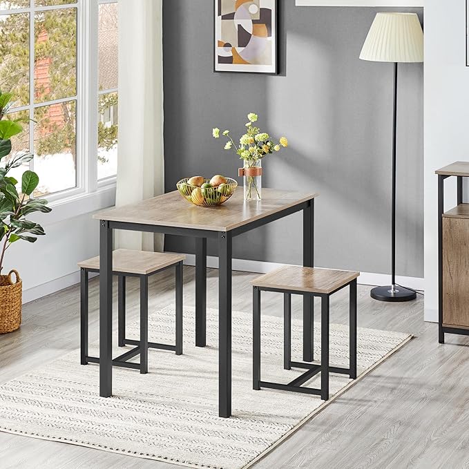 Yaheetech 3 Piece Dining Table Set - Image 8