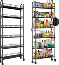 6-Tier Slim Storage Cart, Rolling Kitchen Cart by VKTO