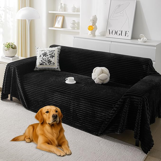 HAOMAIJIA Faux Fur Sofa Covers Couch Covers by HAOMAIJIA