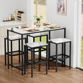 Aklaus 5 Piece Bar Table Set Kitchen Dining Table Set by AKLAUSHomeFurniture