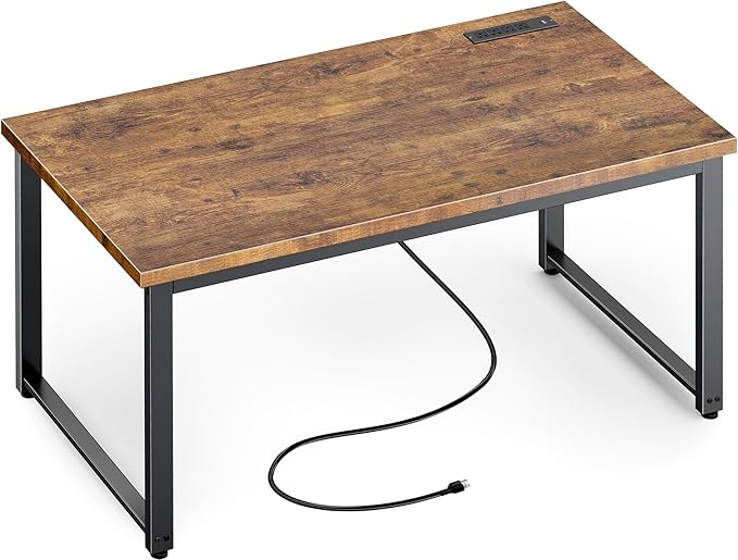 Huuger 48 x 24 inch Desk with Power Outlets & USB-C, Deeper & Thicker Desktop - Image 9