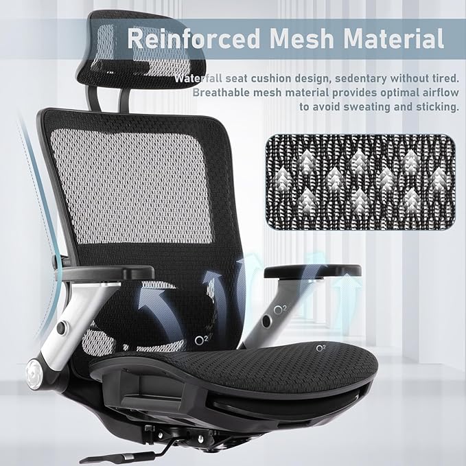 COLAMY Executive Mesh Office Chair - Image 6