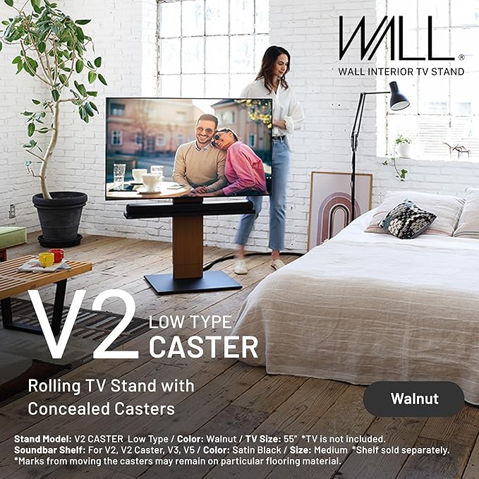 WALL V2 Caster Low Type | Minimalist Rolling TV Stand - Image 2