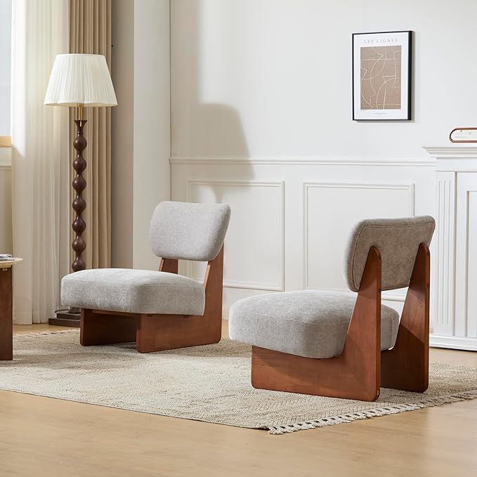 Christopher Knight Home Mores Low Profile Accent Chair Set of 2, Modern Living - Image 4