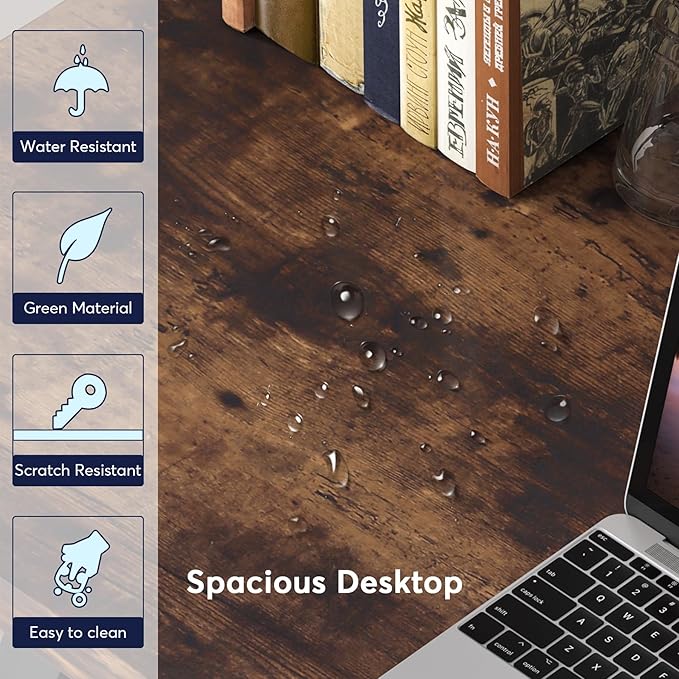 Tribesigns Writing Computer Desk, 55 inch Heavy Duty Study Desk - Image 8