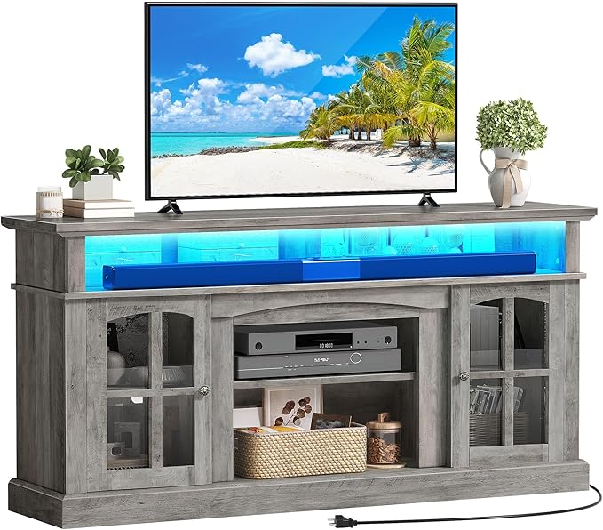 YITAHOME LED Farmhouse TV Stand - Image 7