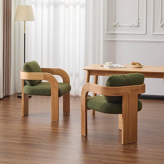 Christopher Knight Home Yorick Modern Boucle Dining Chair Set of 2 - Image 4