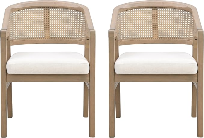 Christopher Knight Home Faritel Modern Wooden Dining Chairs Set of 2, Fabric - Image 3