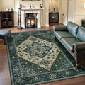 Tangsoo 4x6 Washable Rug Vintage Non Slip Indoor, Distressed Carpet by Tangsoo