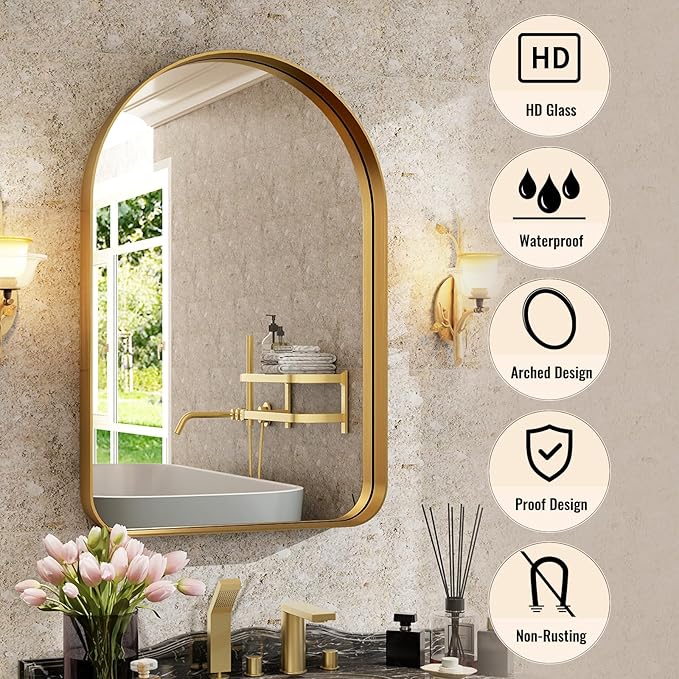 Arched Bathroom Mirror - Image 3