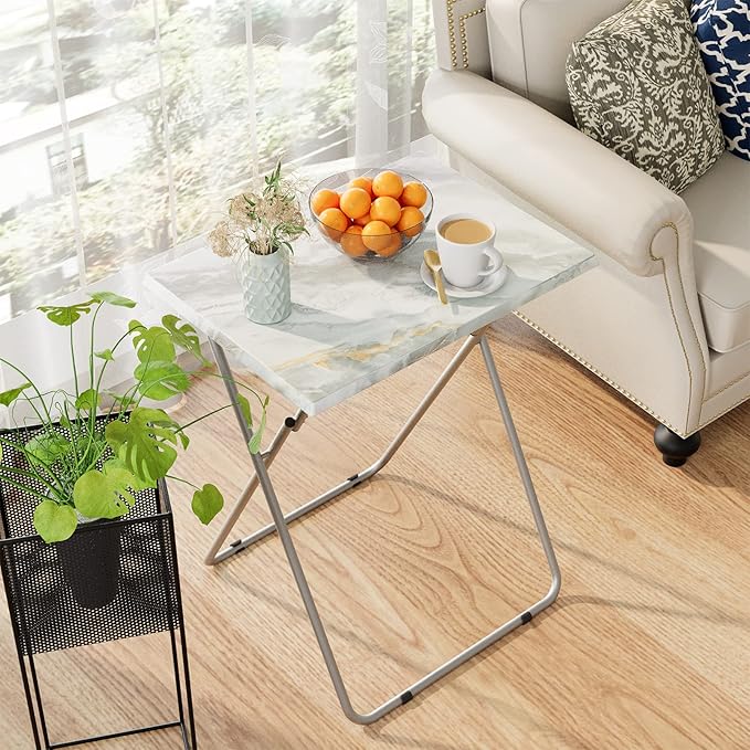 Garden 4 you Portable Folding TV Tray Dinner Snack Trays Table Portable - Image 2