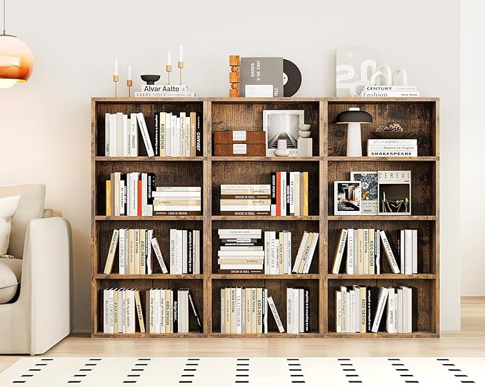 Casaottima 4-Tier Open Bookshelf and Bookcase, Floor Standing Display Storage - Image 6