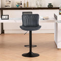 YOUNIKE Single Black Bar Stools Modern Swivel Counter Height Bar Chair by YOUNIKE
