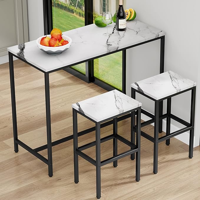 Aklaus Bar Table Set, Counter Height Bar Table - Image 2