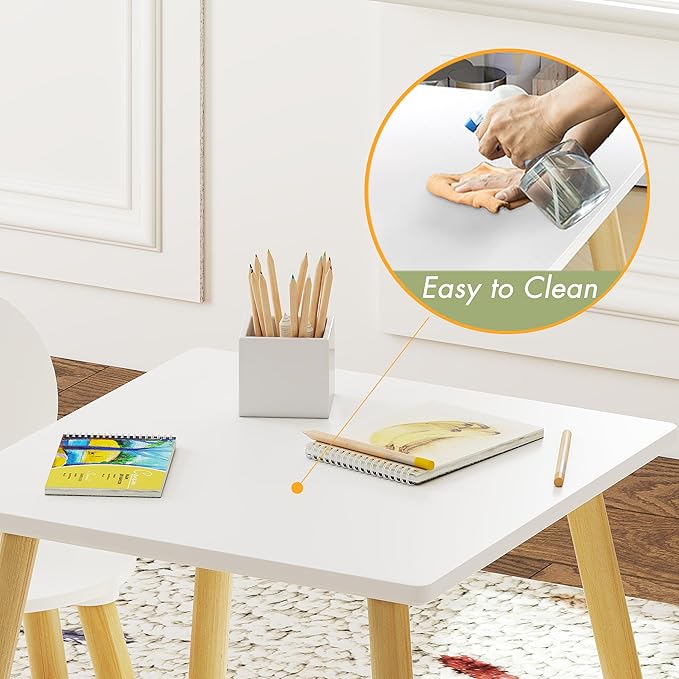UTEX Kids Table with 2 Chairs Set - Image 6