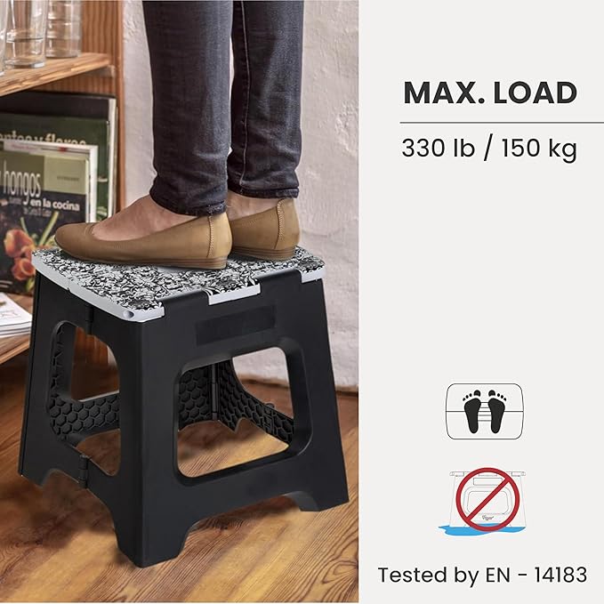 Vigar Compact Step Stool Foldable, 12-1/2-inch Step Stools - Image 5