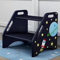 AMBIRD Toddler Step Stool, Space Wooden Two Step Stool by AMBIRD