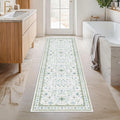 Boho Bathroom Runner 2x7 by HazoHaus