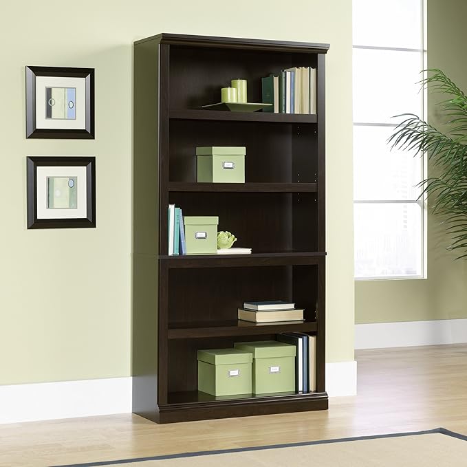 Sauder Miscellaneous Storage 5 Bookcase/Book Shelf, L: 35.28" x W: 13.23" x H: - Image 2