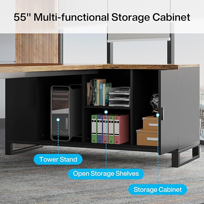 Tribesigns 70.8" Executive Desk - Image 7