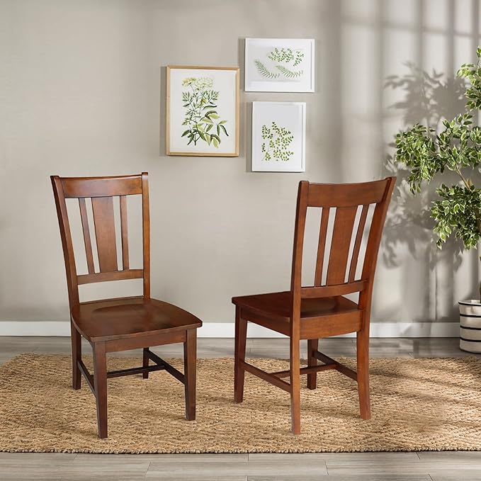 IC International Concepts, Set of Two San Remo SplatBack Dining Chairs - Image 2