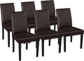 Yaheetech Dining Chairs Set of 6 Faux Leather Modern Dining Room Chairs by Yaheetech