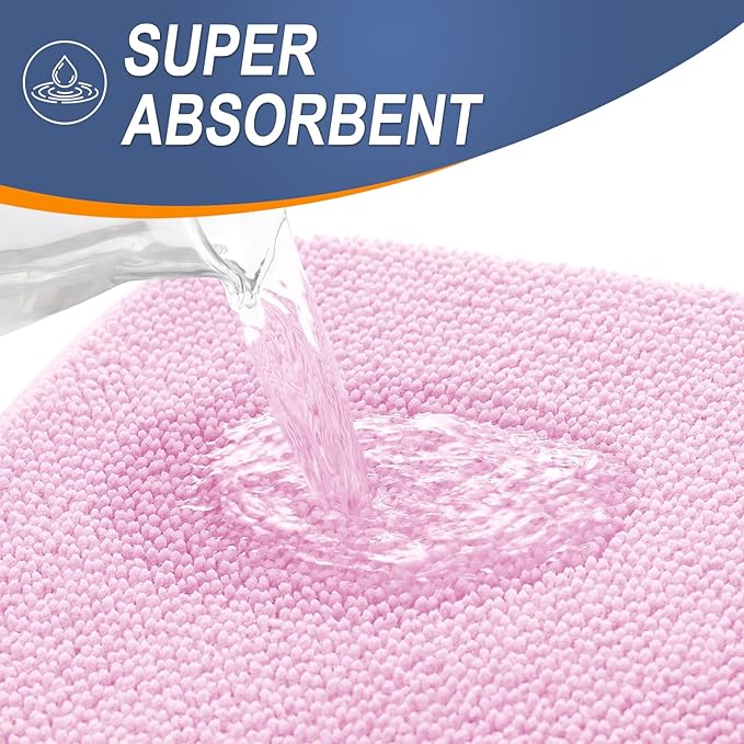 OLANLY Thick Memory Foam Bath Mat Rug 30x20, Extra Soft Absorbent Bathroom Rug - Image 3