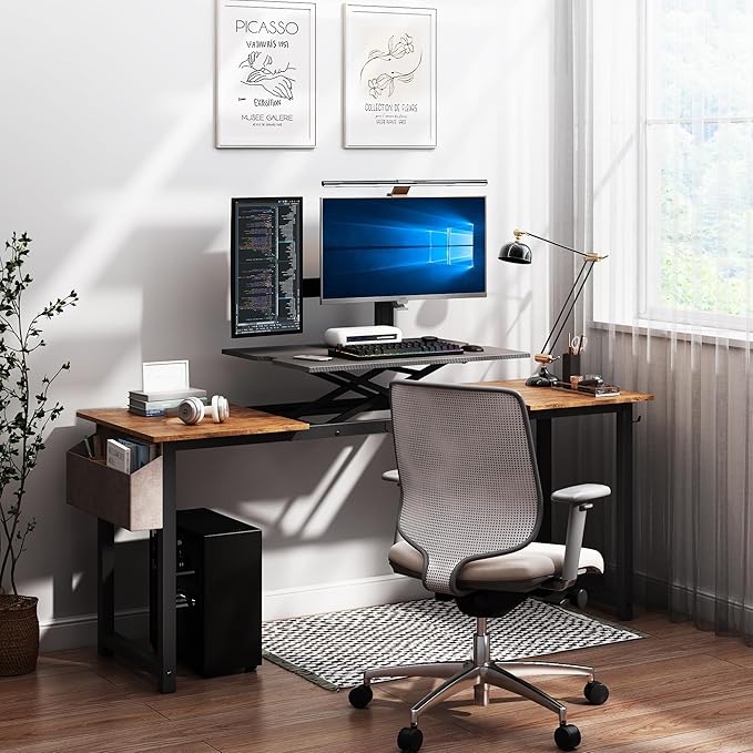 Decoholic Adjustable Height Standing Desk Whole Piece 71x23 Inch Desktop Home - Image 3