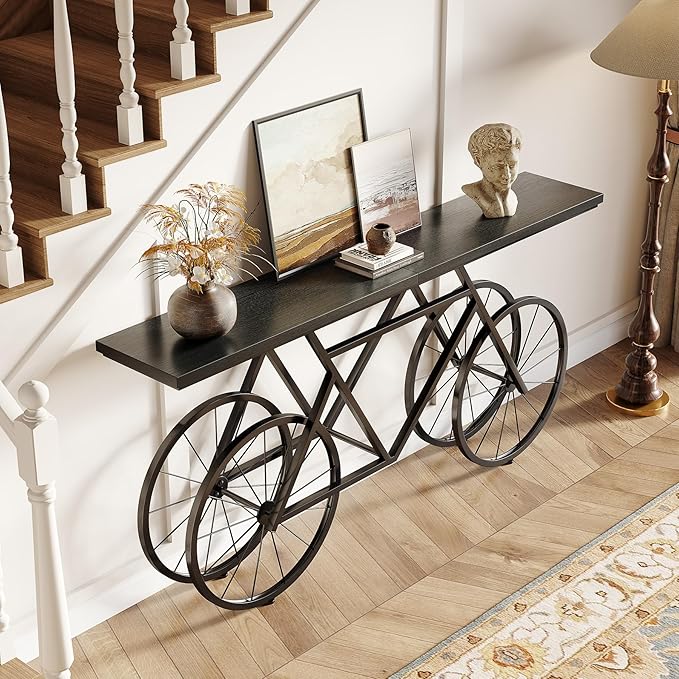 LITTLE TREE Narrow Sofa Table, 70.9-Inch Extra Long Console Table - Image 5
