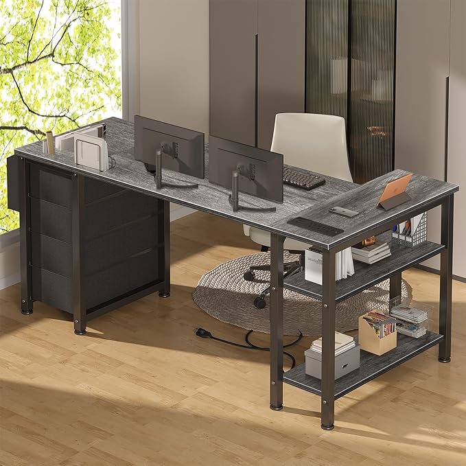Lufeiya L Shaped Gaming Desk - Image 5