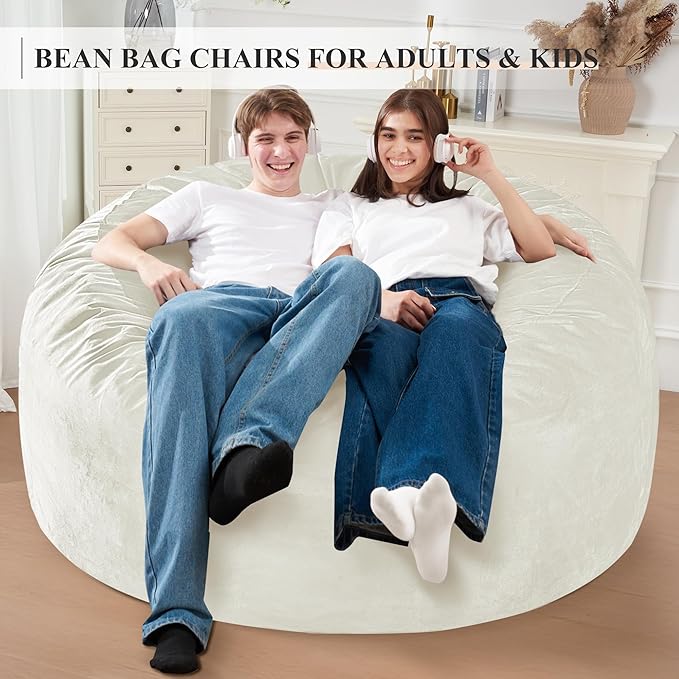 Homguava 5 FT Bean Bag Chair: 5' Bean Bags - Image 3