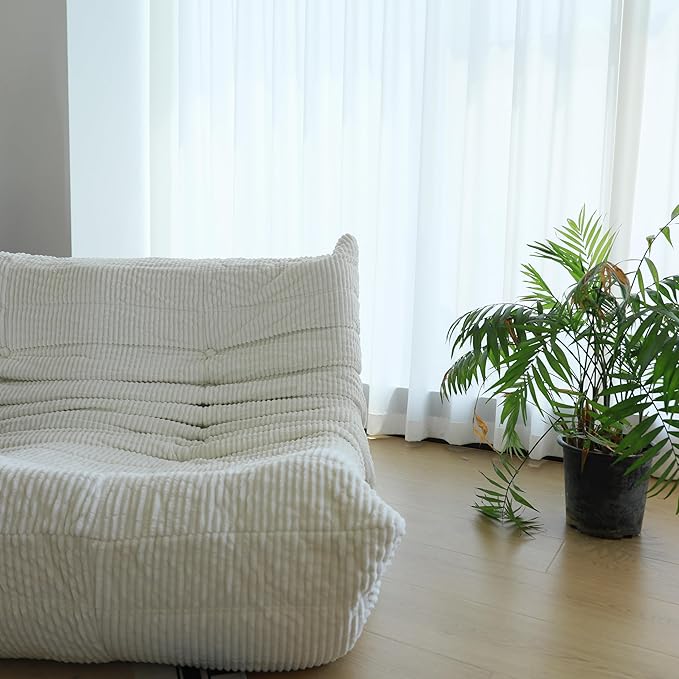 Fireside Loveseat Mid-Century Armless Sofa — Twin-Size Floor Lounger in Soft - Image 6
