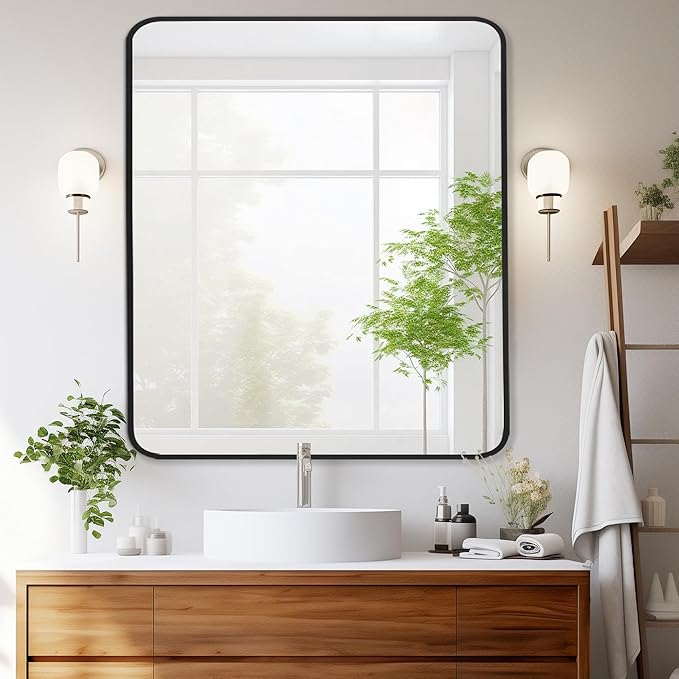 30x36 Inch Rectangle Bathroom Mirror by Bonverre