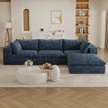 118.2" L Shaped Modular Sectional Cloud Couch by Unknown