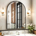 30x38 Inch Arched Bathroom Mirror by XRAMFY