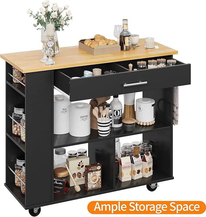 Shintenchi Kitchen Island on Wheels - Image 5