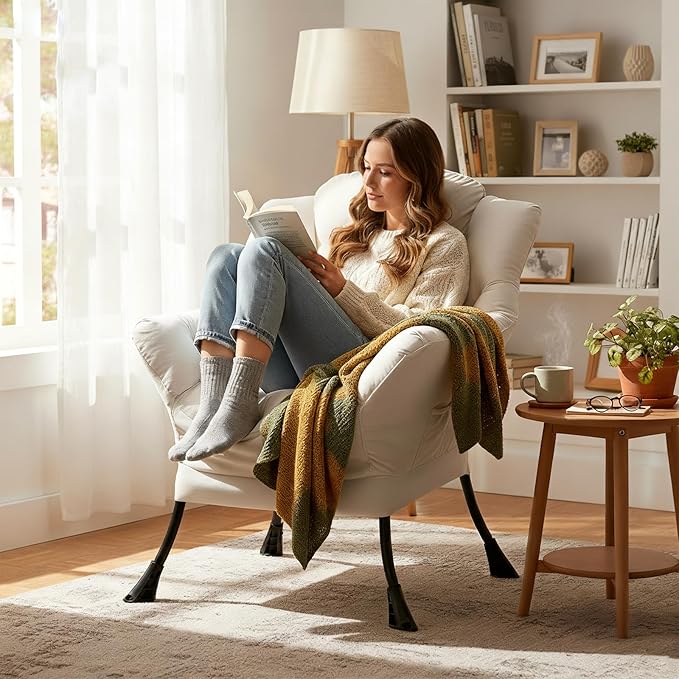 Lazy Chair, Reading Armchair, Large Modern Lounge Accent Chair, Leisure Sofa - Image 3