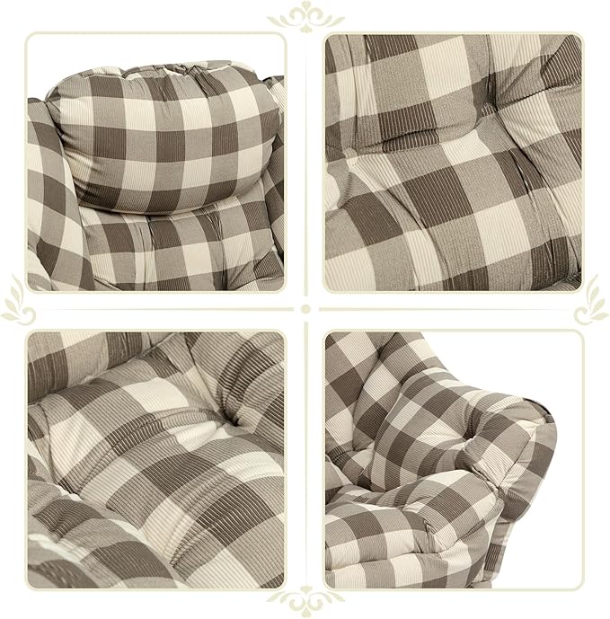 HollyHOME Fabric Lazy Chair - Image 5