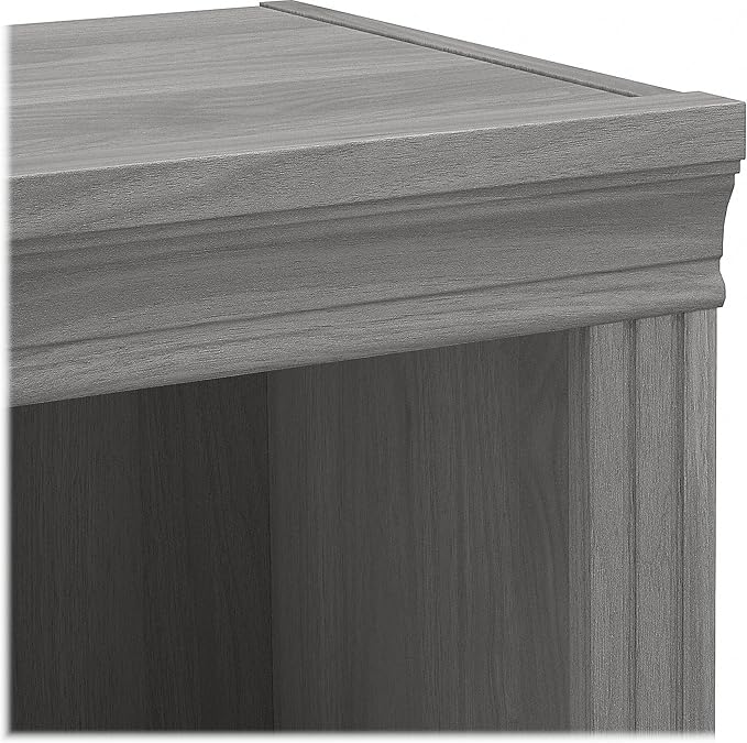Bush Furniture Saratoga Tall 5 Shelf Bookcase in Modern Gray, Home Office - Image 6