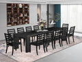 X12X1-006-24 - 13-piece Modern Dining Room Table Set a Rectangular Dining Table by LuxebyEastWestFurniture