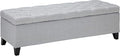 Christopher Knight Home Ottilie Fabric Storage Ottoman, Light Grey 17.50”D x by ChristopherKnightHome