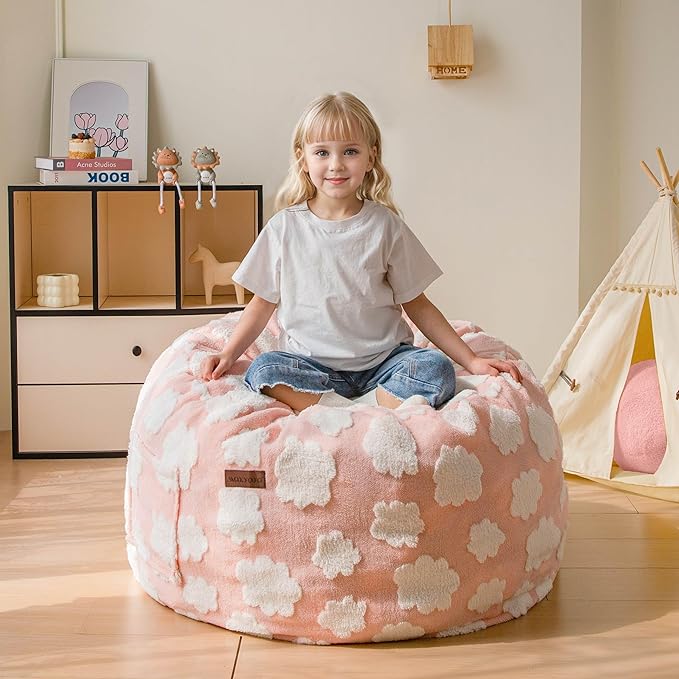 MAXYOYO Bean Bag Chair for Kids, Cloud Pattern Lazy Chair by MAXYOYO