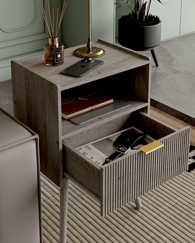 Nightstand, Modern Bedside Table - Image 4