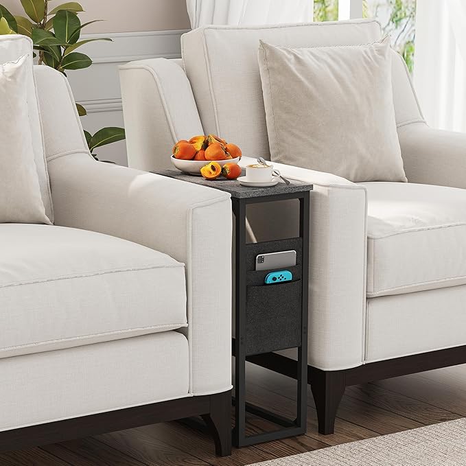 TUTOTAK C Shaped End Table, Side Table - Image 7