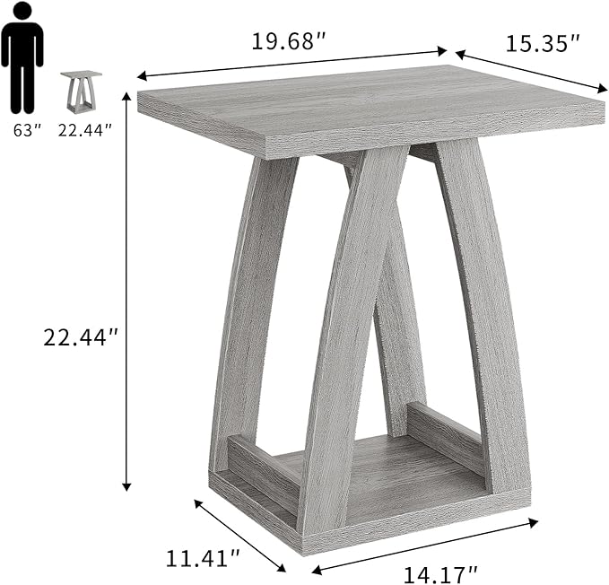 End Tables Living Room Set of 2. Side Tables Living Room. Side Table Beside - Image 3