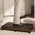 TINAMO 3.5" One Step Stool for Elderly, Acacia Wood High Riser Step Stool for by TINAMO
