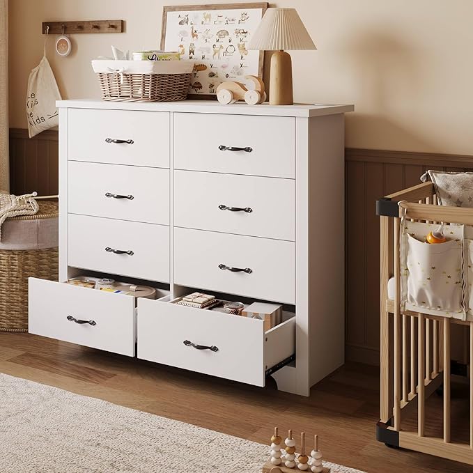 LINSY HOME 8 Drawers Dresser for Bedroom, Living Room - Image 6