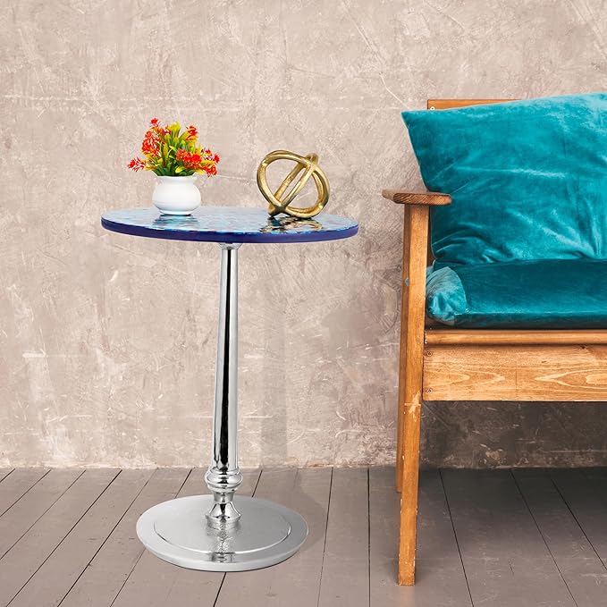 CLEENTABLE Mosaic Round End Table - Image 2