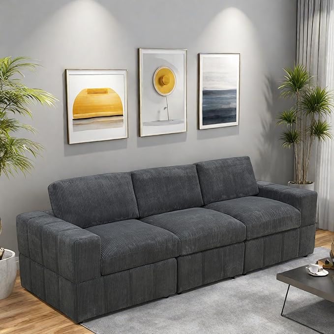 Sectional Couches for Living Room, Comfy Cloud Couch Loveseat Sofa - Image 4